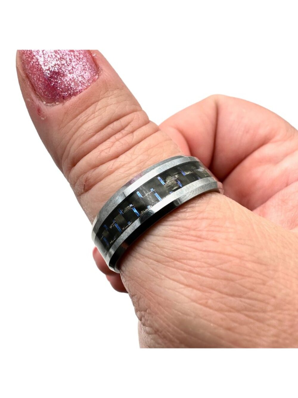 Tungsten Carbide Ring Original Tag Attached Size 12 Comfort Fit - Picture 4 of 5